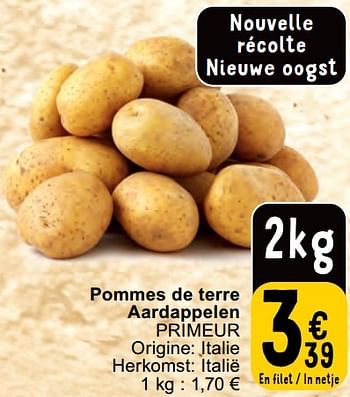 Promoties Pommes de terre aardappelen primeur - Huismerk - Cora - Geldig van 30/04/2024 tot 06/05/2024 bij Cora