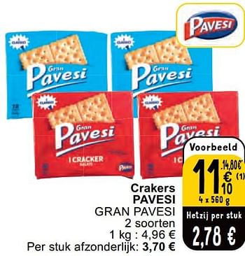 Promotions Crakers pavesi gran pavesi - Pavesi - Valide de 30/04/2024 à 06/05/2024 chez Cora