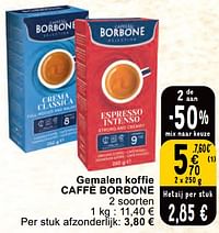 Gemalen koffie caffè borbone-Borbone