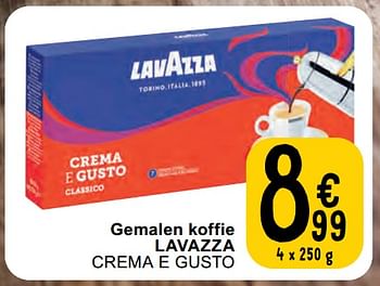 Promoties Gemalen koffie lavazza crema e gusto - Lavazza - Geldig van 30/04/2024 tot 06/05/2024 bij Cora