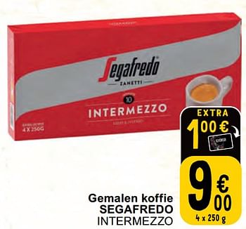 Promoties Gemalen koffie segafredo intermezzo - Segafredo - Geldig van 30/04/2024 tot 06/05/2024 bij Cora