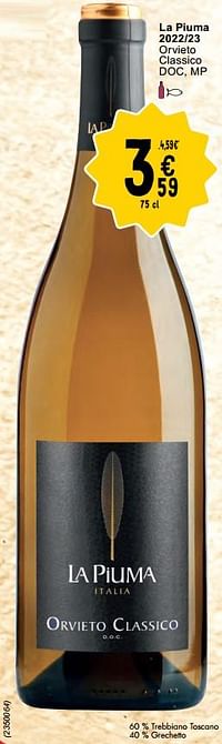La piuma 2022-23 orvieto classico-Witte wijnen