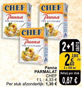 Promotions Panna parmalat chef - Parmalat - Valide de 30/04/2024 à 06/05/2024 chez Cora