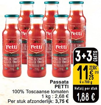 Promoties Passata petti - Petti - Geldig van 30/04/2024 tot 06/05/2024 bij Cora