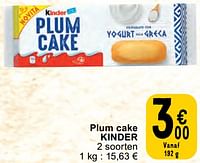 Promoties Plum cake kinder - Kinder - Geldig van 30/04/2024 tot 06/05/2024 bij Cora