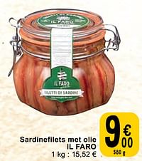 Sardinefilets met olie il faro-Il Faro