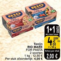 Promoties Tonijn rio mare for pasta - Rio Mare - Geldig van 30/04/2024 tot 06/05/2024 bij Cora