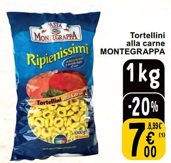 Promotions Tortellini alla carne montegrappa - Montegrappa - Valide de 30/04/2024 à 06/05/2024 chez Cora