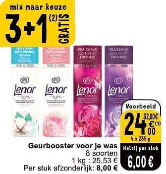 Promotions Geurbooster voor je was - Lenor - Valide de 30/04/2024 à 06/05/2024 chez Cora