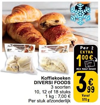 Promotions Koffiekoeken diversi foods - Diversi Foods - Valide de 30/04/2024 à 06/05/2024 chez Cora