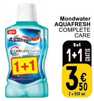 Promotions Mondwater aquafresh complete care - Aquafresh - Valide de 30/04/2024 à 06/05/2024 chez Cora