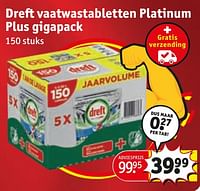 Promoties Dreft vaatwastabletten platinum plus gigapack - Dreft - Geldig van 30/04/2024 tot 12/05/2024 bij Kruidvat