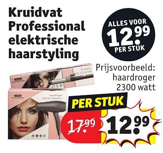 Promotions Haardroger - Produit maison - Kruidvat - Valide de 30/04/2024 à 12/05/2024 chez Kruidvat