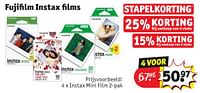Promoties Instax mini film - Fujifilm - Geldig van 30/04/2024 tot 12/05/2024 bij Kruidvat