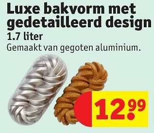 Promoties Luxe bakvorm met gedetailleerd design - Huismerk - Kruidvat - Geldig van 30/04/2024 tot 12/05/2024 bij Kruidvat