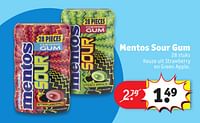 Promoties Mentos sour gum - Mentos - Geldig van 30/04/2024 tot 12/05/2024 bij Kruidvat