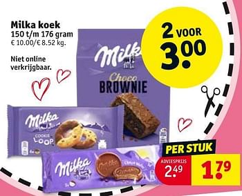 Promotions Milka koek - Milka - Valide de 30/04/2024 à 12/05/2024 chez Kruidvat