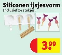 Promoties Siliconen ijsjesvorm - Huismerk - Kruidvat - Geldig van 30/04/2024 tot 12/05/2024 bij Kruidvat