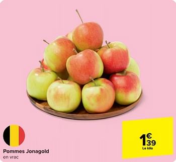 Promotions Pommes jonagold - Produit maison - Carrefour  - Valide de 30/04/2024 à 07/05/2024 chez Carrefour