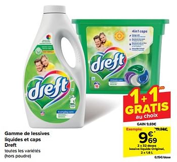 Promoties Lessive liquide original - Dreft - Geldig van 30/04/2024 tot 07/05/2024 bij Carrefour