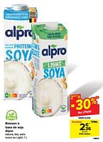 Promotions Boisson à base de soja alpro drink nature - Alpro - Valide de 30/04/2024 à 06/05/2024 chez Carrefour