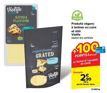 Promoties Gouda flavour slices - Violife - Geldig van 30/04/2024 tot 06/05/2024 bij Carrefour