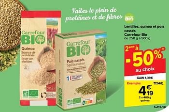 Promoties Quinoa - Huismerk - Carrefour  - Geldig van 30/04/2024 tot 06/05/2024 bij Carrefour
