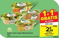 Promotions Salade à tartiner chicky curry - Delio - Valide de 30/04/2024 à 06/05/2024 chez Carrefour