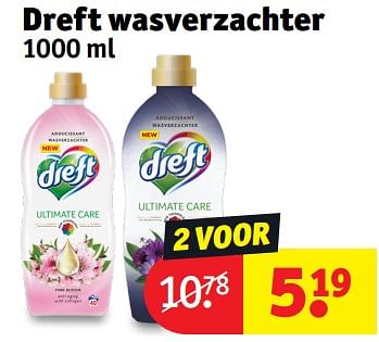Promotions Dreft wasverzachter - Dreft - Valide de 30/04/2024 à 12/05/2024 chez Kruidvat