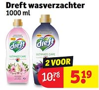 Promoties Dreft wasverzachter - Dreft - Geldig van 30/04/2024 tot 12/05/2024 bij Kruidvat