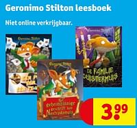 Promoties Geronimo stilton leesboek - Huismerk - Kruidvat - Geldig van 30/04/2024 tot 12/05/2024 bij Kruidvat