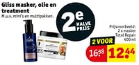 Promoties Gliss masker total repair - Schwarzkopf - Geldig van 30/04/2024 tot 12/05/2024 bij Kruidvat