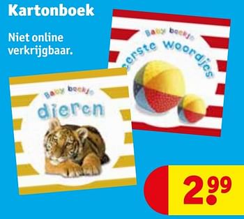 Promoties Kartonboek - Huismerk - Kruidvat - Geldig van 30/04/2024 tot 12/05/2024 bij Kruidvat