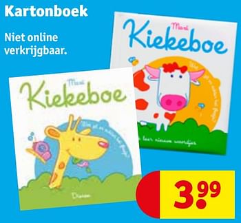 Promotions Kartonboek - Produit maison - Kruidvat - Valide de 30/04/2024 à 12/05/2024 chez Kruidvat