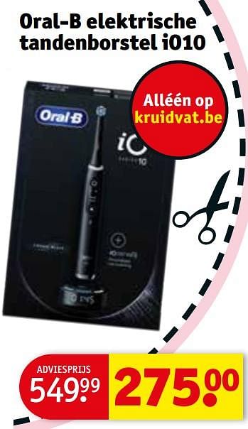 Promotions Oral-b elektrische tandenborstel io10 - Oral-B - Valide de 30/04/2024 à 12/05/2024 chez Kruidvat