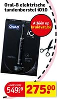 Promoties Oral-b elektrische tandenborstel io10 - Oral-B - Geldig van 30/04/2024 tot 12/05/2024 bij Kruidvat