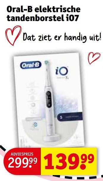 Promotions Oral-b elektrische tandenborstel io7 - Oral-B - Valide de 30/04/2024 à 12/05/2024 chez Kruidvat