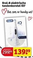 Promoties Oral-b elektrische tandenborstel io7 - Oral-B - Geldig van 30/04/2024 tot 12/05/2024 bij Kruidvat