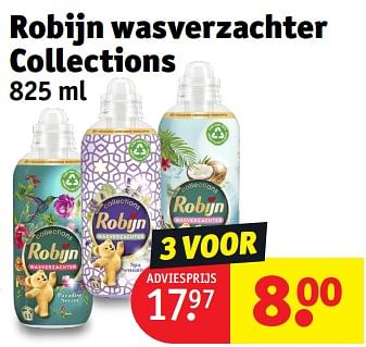 Promotions Robijn wasverzachter collections - Robijn - Valide de 30/04/2024 à 12/05/2024 chez Kruidvat