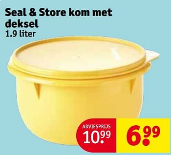 Promoties Seal + store kom met deksel - Tupperware - Geldig van 30/04/2024 tot 12/05/2024 bij Kruidvat