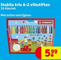 Promoties Stabilo trio a-z viltstiften - Stabilo - Geldig van 30/04/2024 tot 12/05/2024 bij Kruidvat