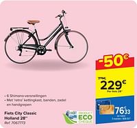 Fiets city classic holland 28``-Huismerk - Carrefour 