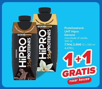 Promotions Proteïnedrank uht hipro danone - Danone - Valide de 30/04/2024 à 13/05/2024 chez Carrefour