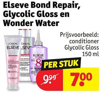 Promoties Elseve conditioner glycolic gloss - L'Oreal Paris - Geldig van 30/04/2024 tot 12/05/2024 bij Kruidvat