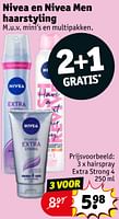 Promoties Hairspray extra strong 4 - Nivea - Geldig van 30/04/2024 tot 12/05/2024 bij Kruidvat