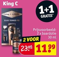 Promoties King c baardolie - Huismerk - Kruidvat - Geldig van 30/04/2024 tot 12/05/2024 bij Kruidvat