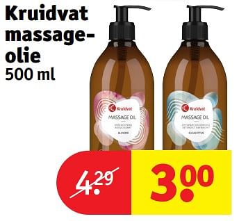 Promotions Kruidvat massageolie - Produit maison - Kruidvat - Valide de 30/04/2024 à 12/05/2024 chez Kruidvat