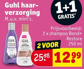 Promotions Shampoo bond+ restore - Guhl - Valide de 30/04/2024 à 12/05/2024 chez Kruidvat