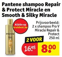 Promoties Shampoo pro v miracle repair + protect - Pantene - Geldig van 30/04/2024 tot 12/05/2024 bij Kruidvat
