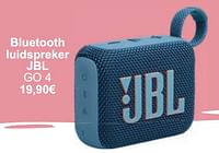 Promoties Bluetooth luidspreker jbl go 4 - JBL - Geldig van 01/05/2024 tot 31/05/2024 bij Cora